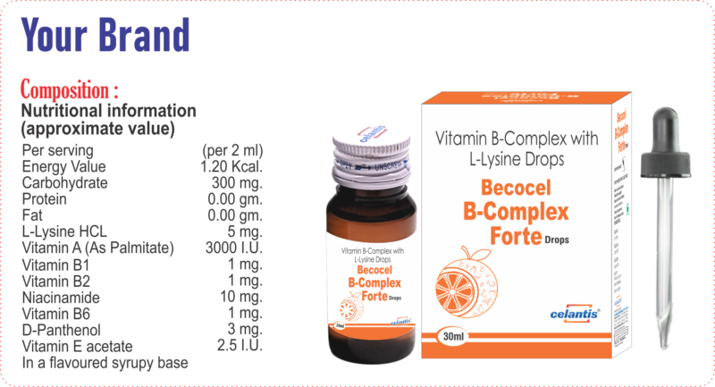Becocel B-Complex Fort Drops